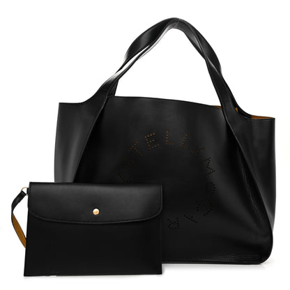 Stella McCartney Eco Alter Nappa East West Perforated Tote Black 1 of 14