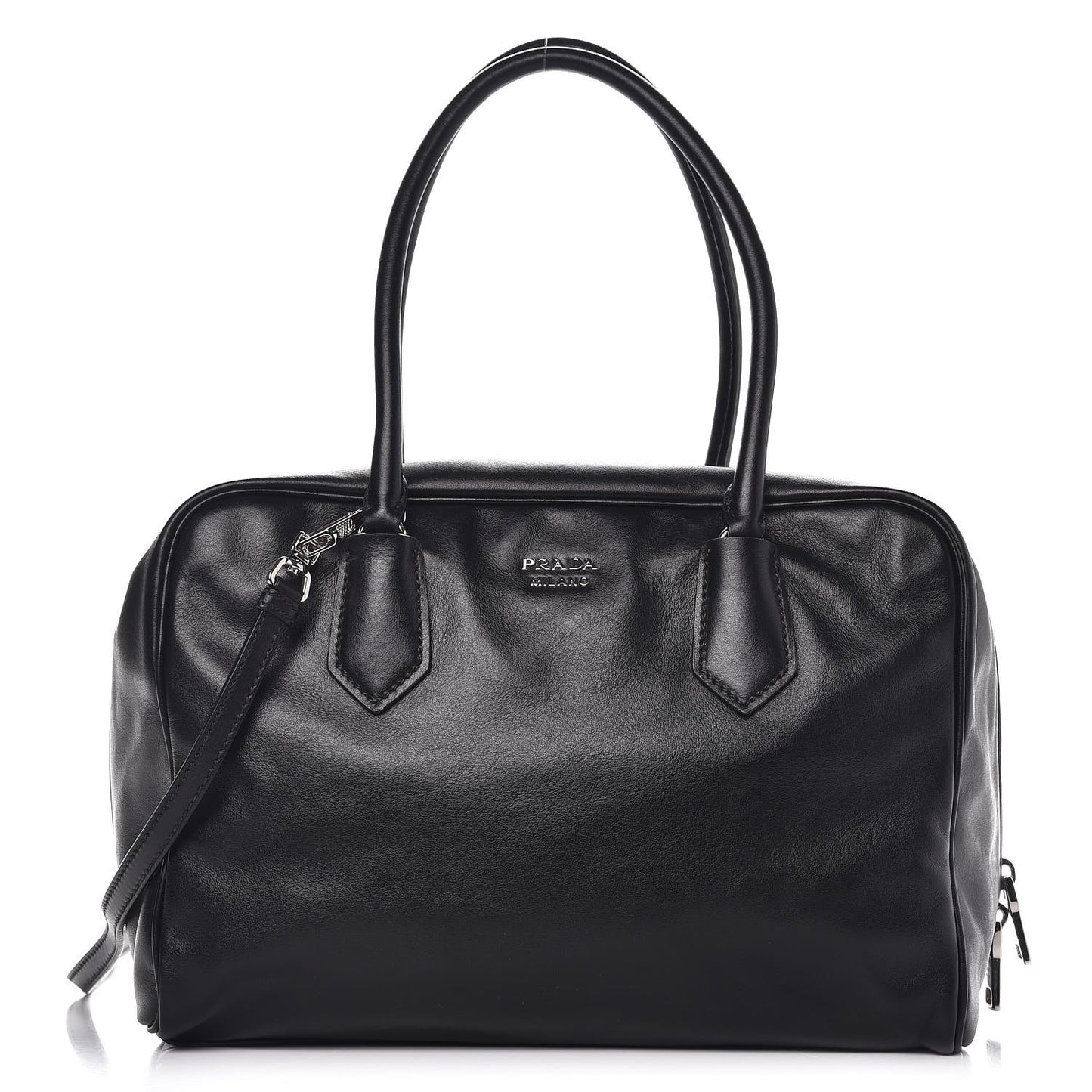 Soft Calf Large Inside Tote Black Mughetto