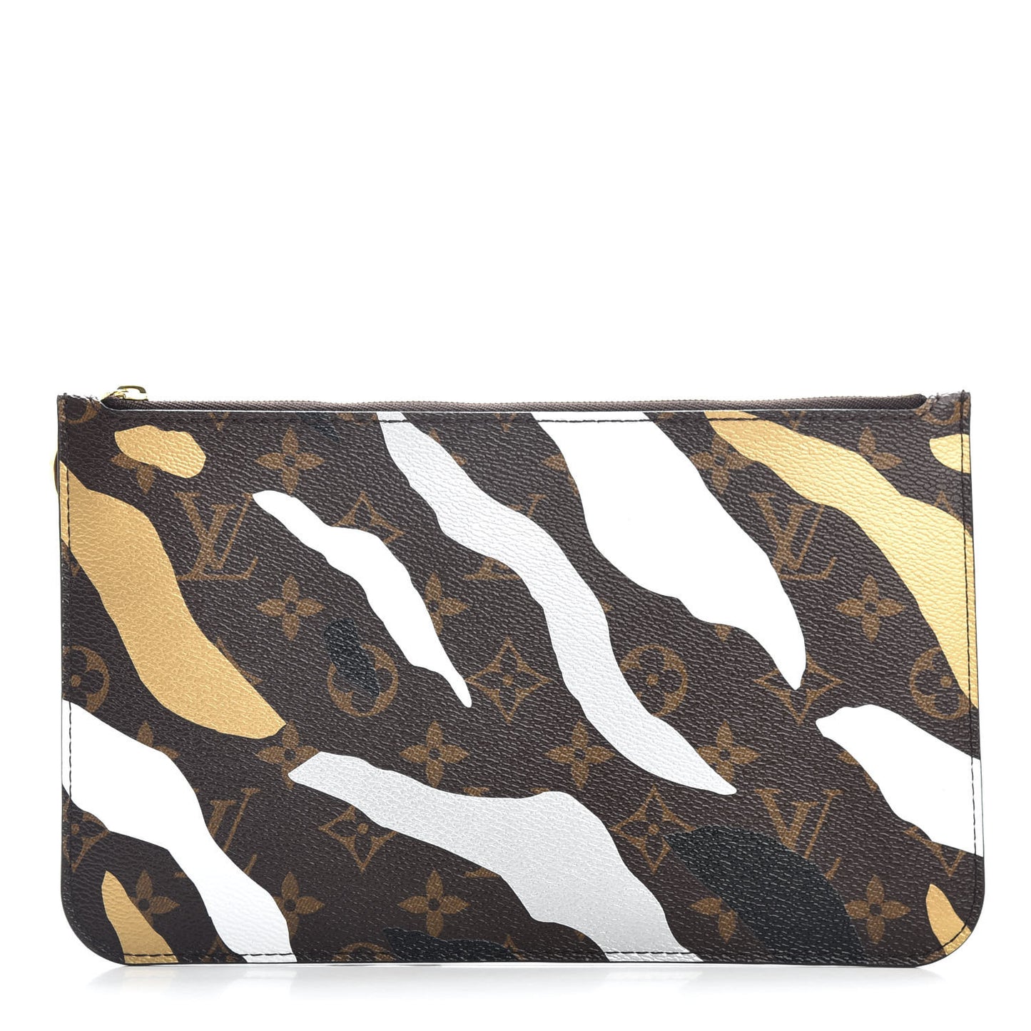 X LOL Monogram Neverfull MM GM Pochette Gold Silver