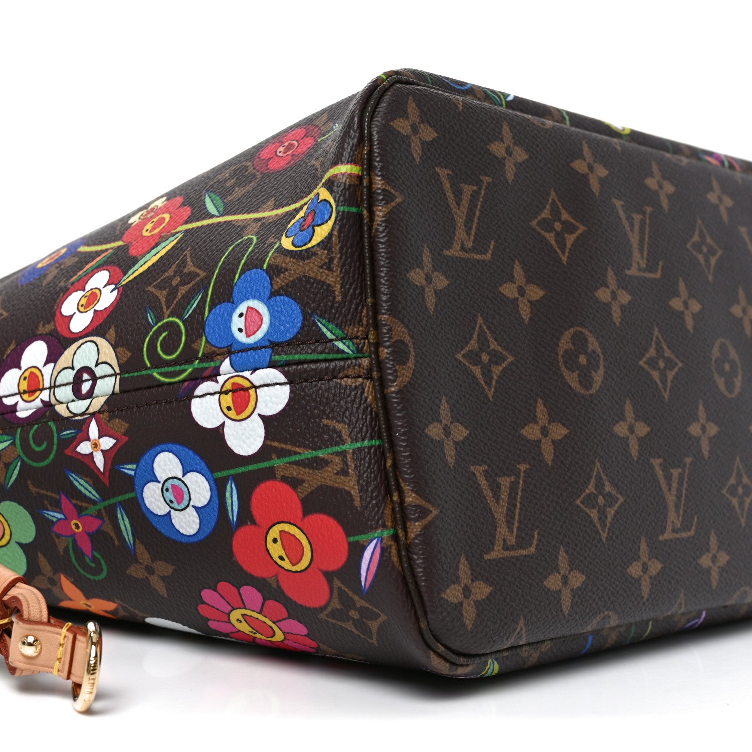 Louis Vuitton LV X TM Monogram Flowers Neverfull MM 9 of 10