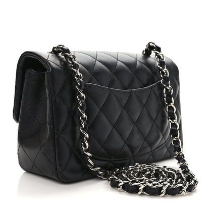 Chanel Lambskin Quilted Mini Rectangular Flap Black 3 of 10