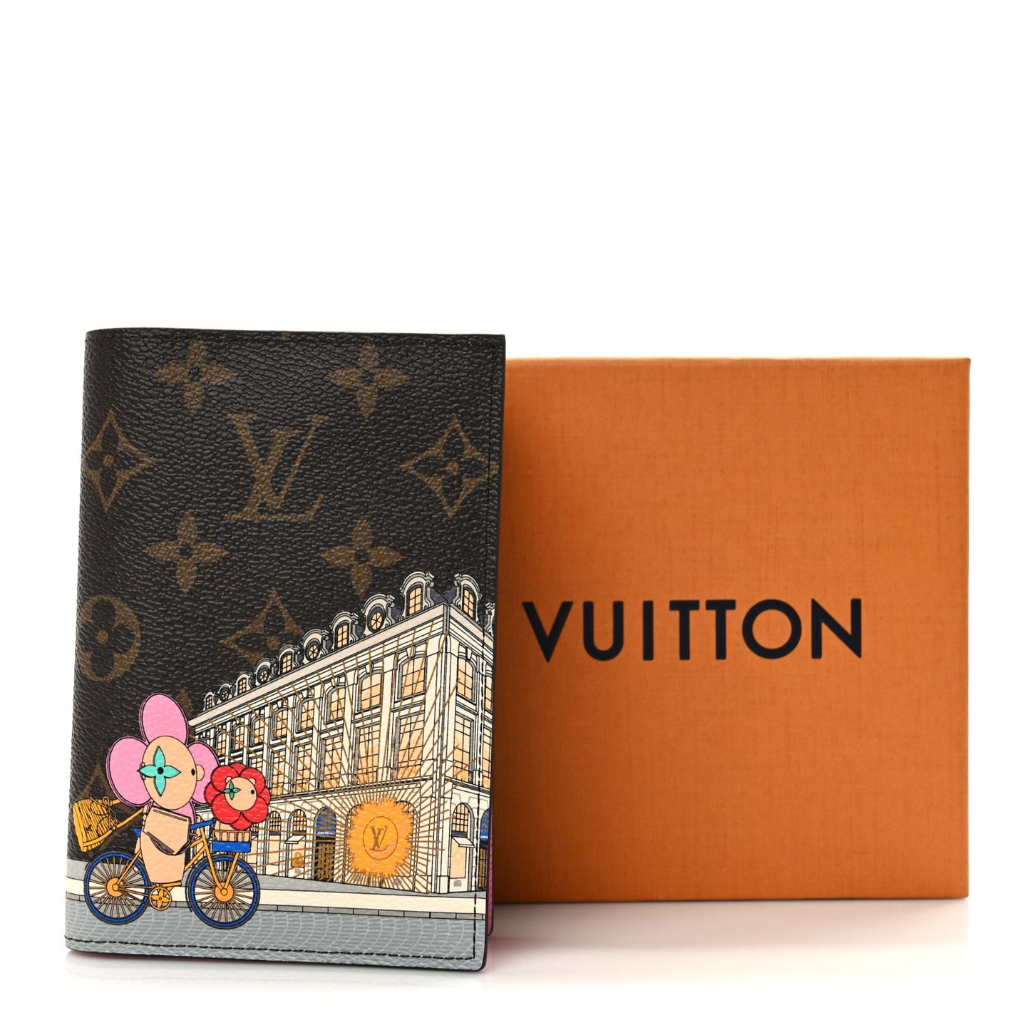 Monogram 2022 Christmas Animation Paris Passport Cover Pink