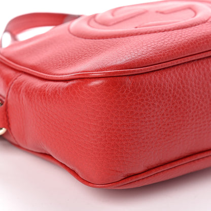 Gucci Pebbled Calfskin Small Soho Disco Bag Tabasco Red 11 of 12