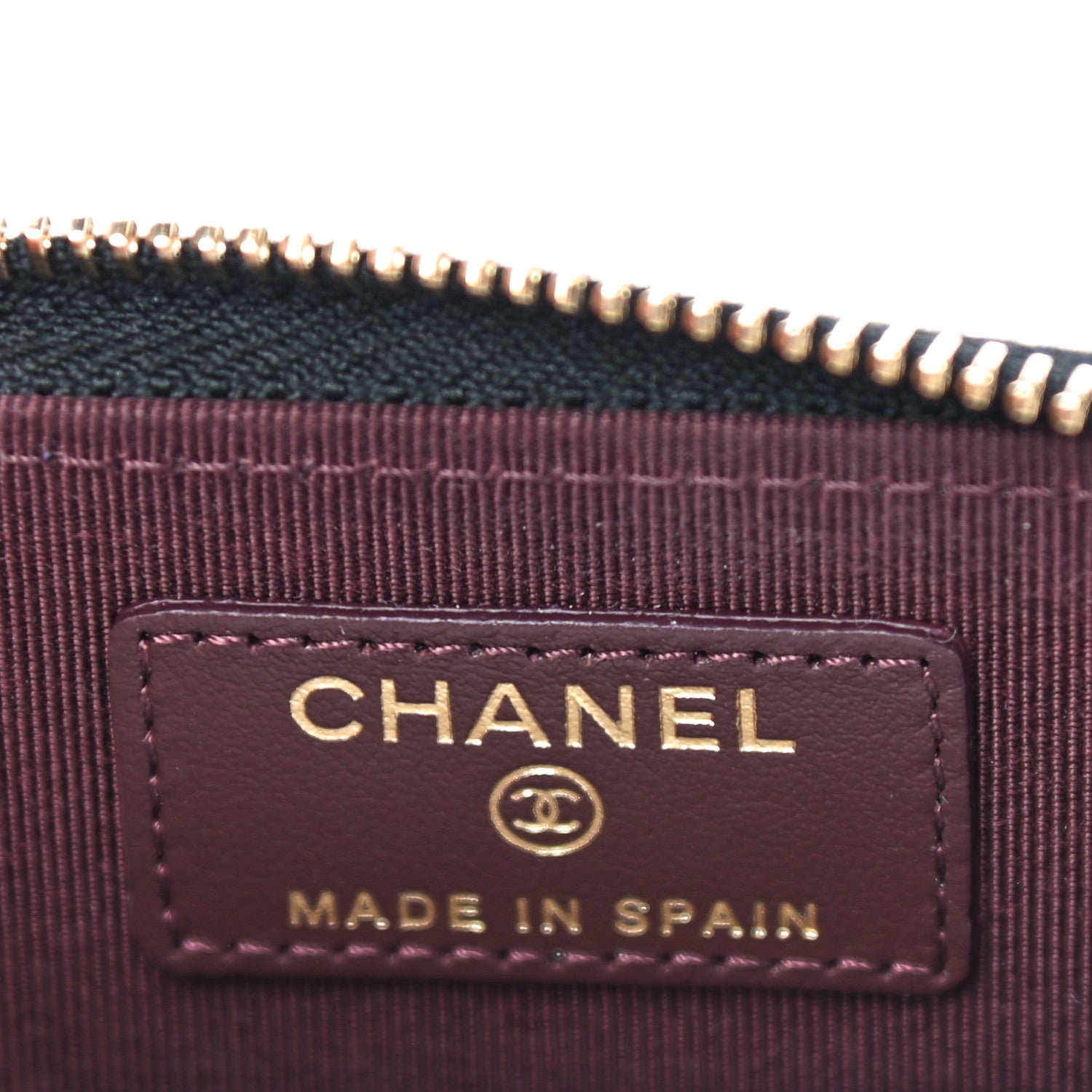 Chanel Caviar Quilted Zip Coin Purse Black 10 of 13