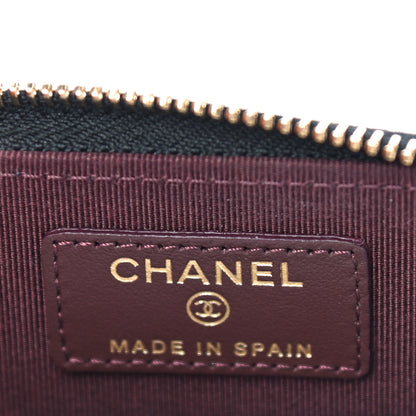 Chanel Caviar Quilted Zip Coin Purse Black 10 of 13