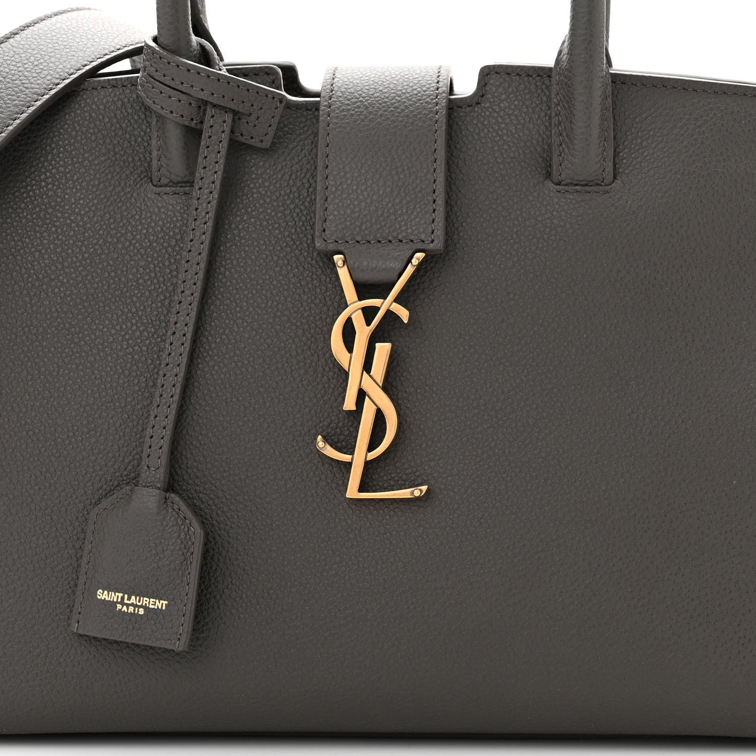 Saint Laurent Calfskin Baby Monogram Downtown Cabas Pebble 8 of 10