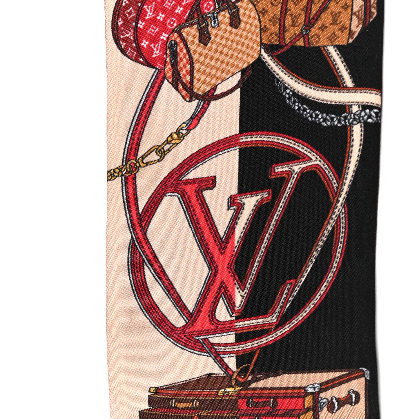 Silk Monogram All In LV Bandeau Brown