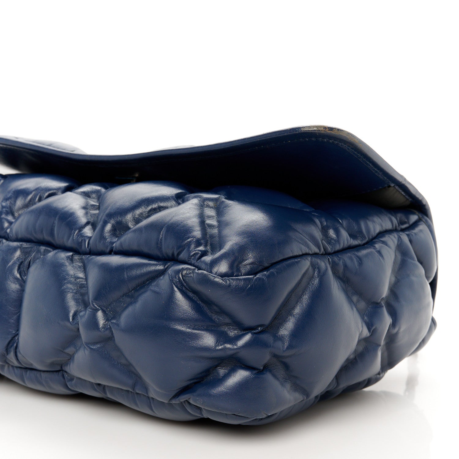 Chanel Calfskin Quilted Large Chesterfield Flap Navy 11 of 12