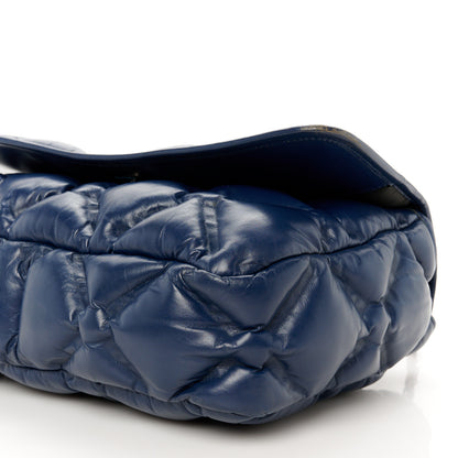 Chanel Calfskin Quilted Large Chesterfield Flap Navy 11 of 12