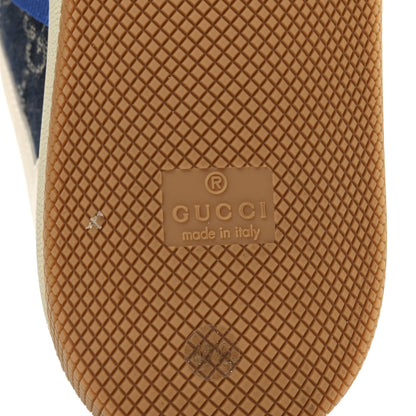 Gucci Calfskin Denim Web Womens Screener Sneakers 40.5 Mystic White Dusty Milk 7 of 8
