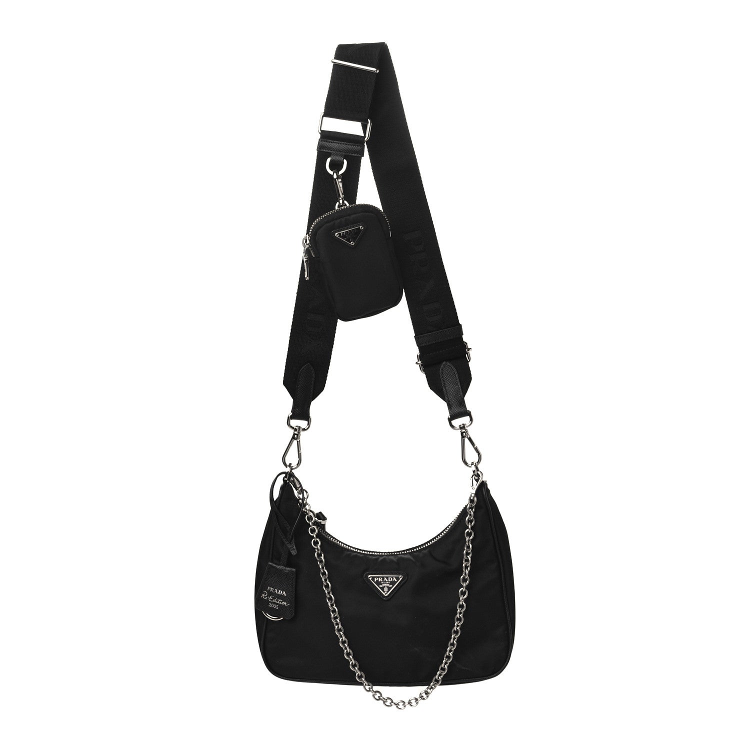 Prada Nylon Re-Edition 2005 Shoulder Bag Black 1 of 10