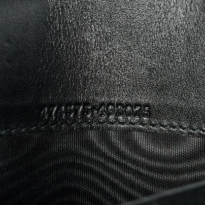 Gucci Calfskin Matelasse GG Marmont Chain Wallet Black 6 of 11