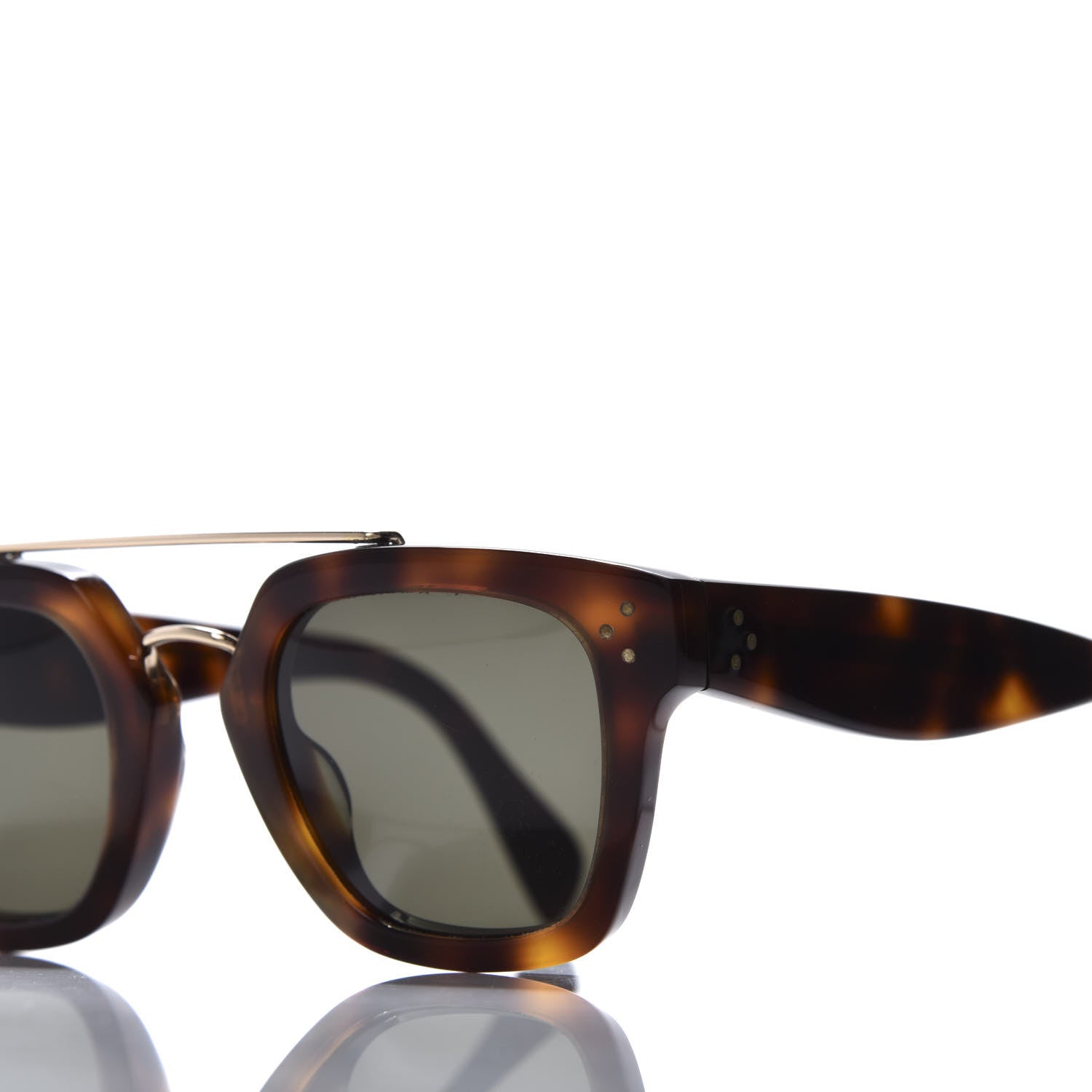 Celine Acetate Bridge Sunglasses CL41077/S Dark Havana 7 of 8