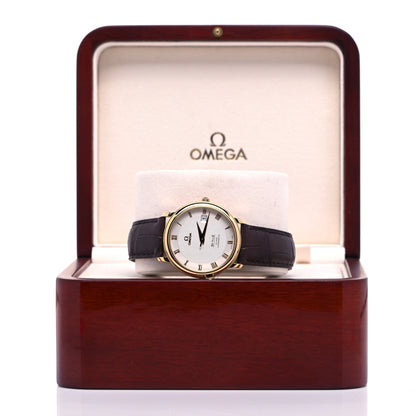 Omega 18K Yellow Gold Alligator 36mm De Ville Prestige Co-Axial Automatic Watch 4617.31.02 5 of 5