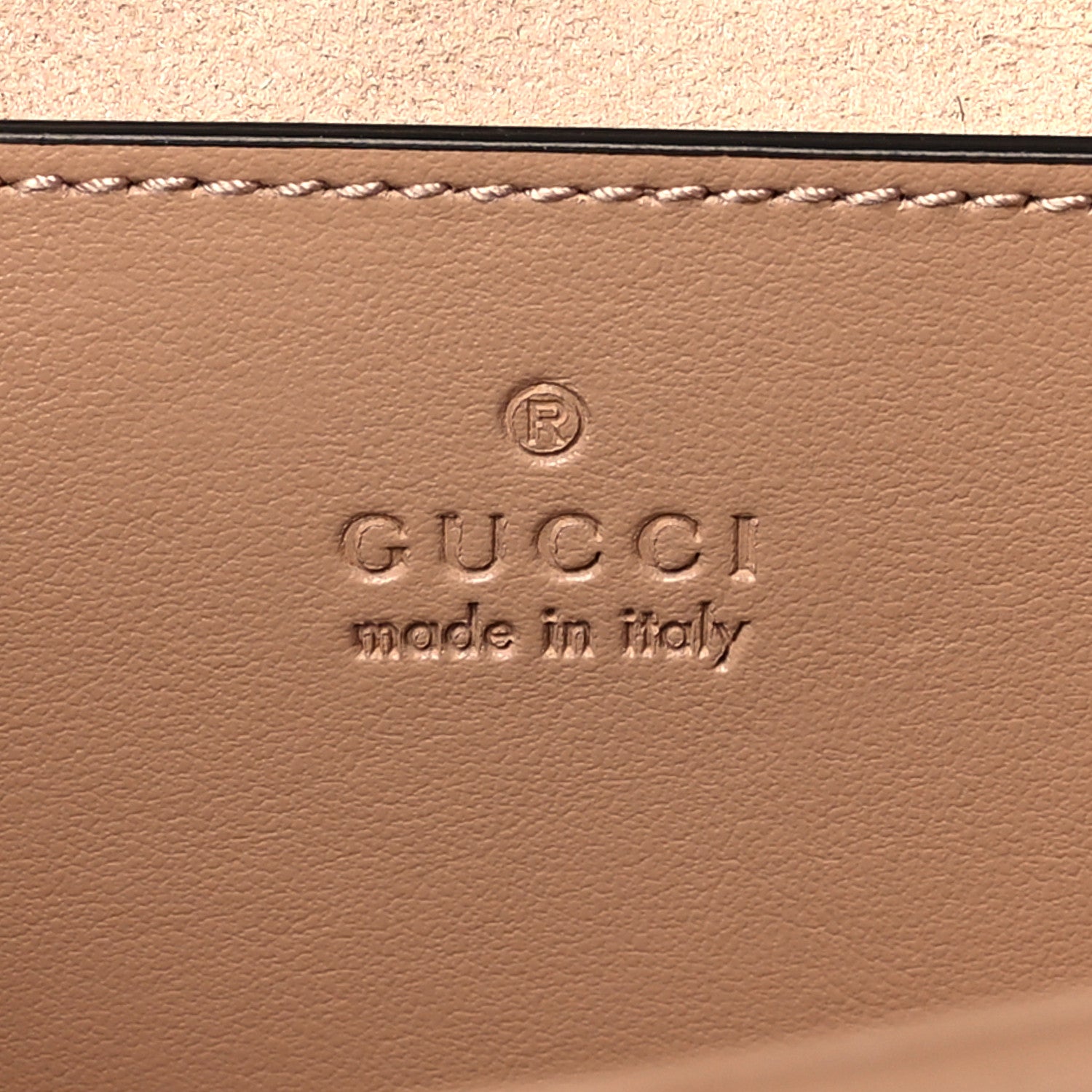 Gucci Calfskin Matelasse Aria Mini GG Marmont Shoulder Bag Camelia 6 of 12