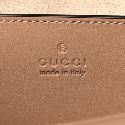 Gucci Calfskin Matelasse Aria Mini GG Marmont Shoulder Bag Camelia 6 of 12