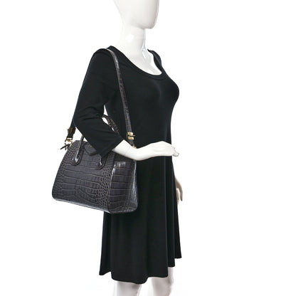 Givenchy Calfskin Crocodile Embossed Small Antigona Storm Grey 2 of 8