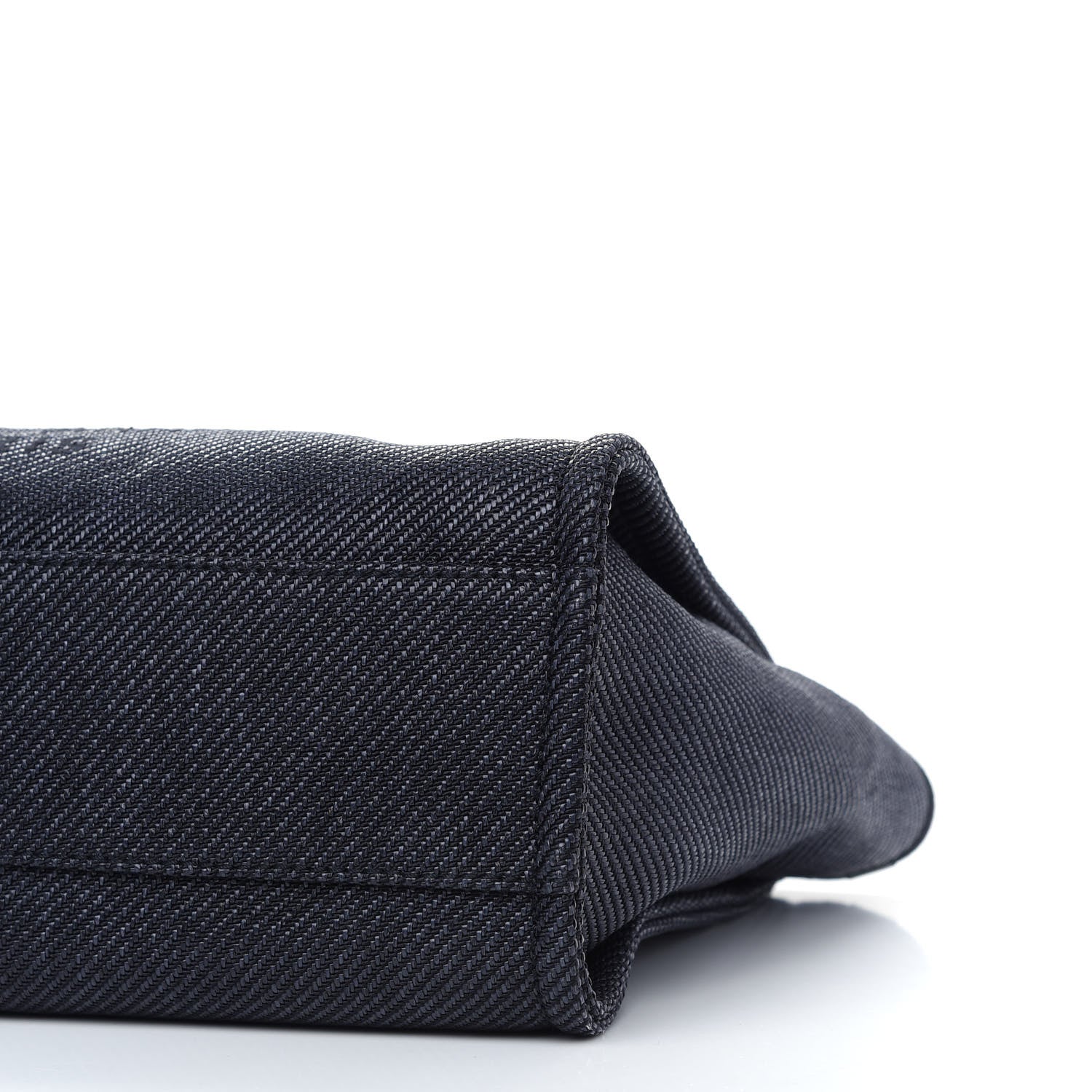 Chanel Mixed Fibers Small Deauville Tote Navy Blue 9 of 13