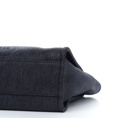 Chanel Mixed Fibers Small Deauville Tote Navy Blue 9 of 13