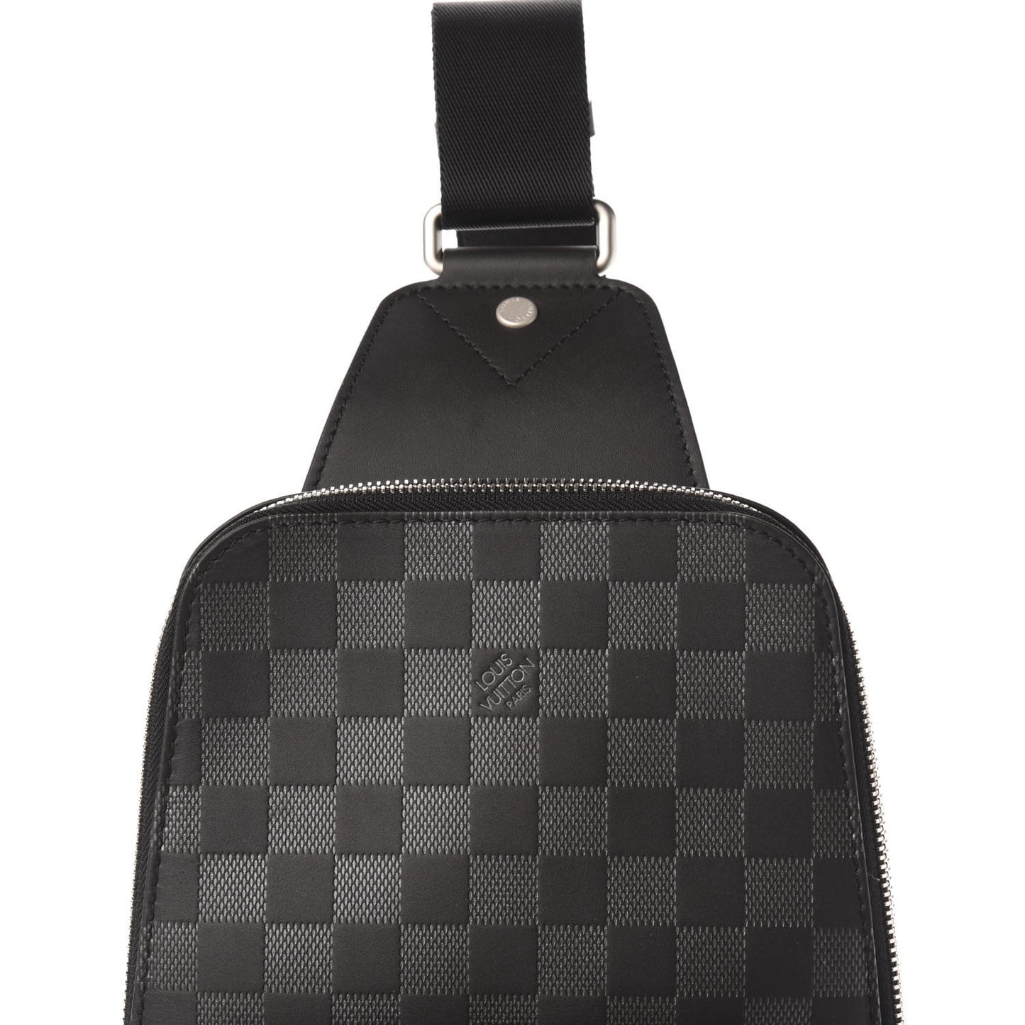 Damier Infini Avenue Sling Bag Onyx Silver