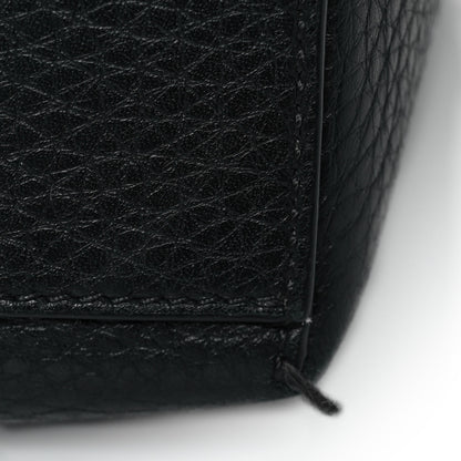 Valentino Garavani Grained Calfskin Rockstud Shoulder Tote Black 9 of 10