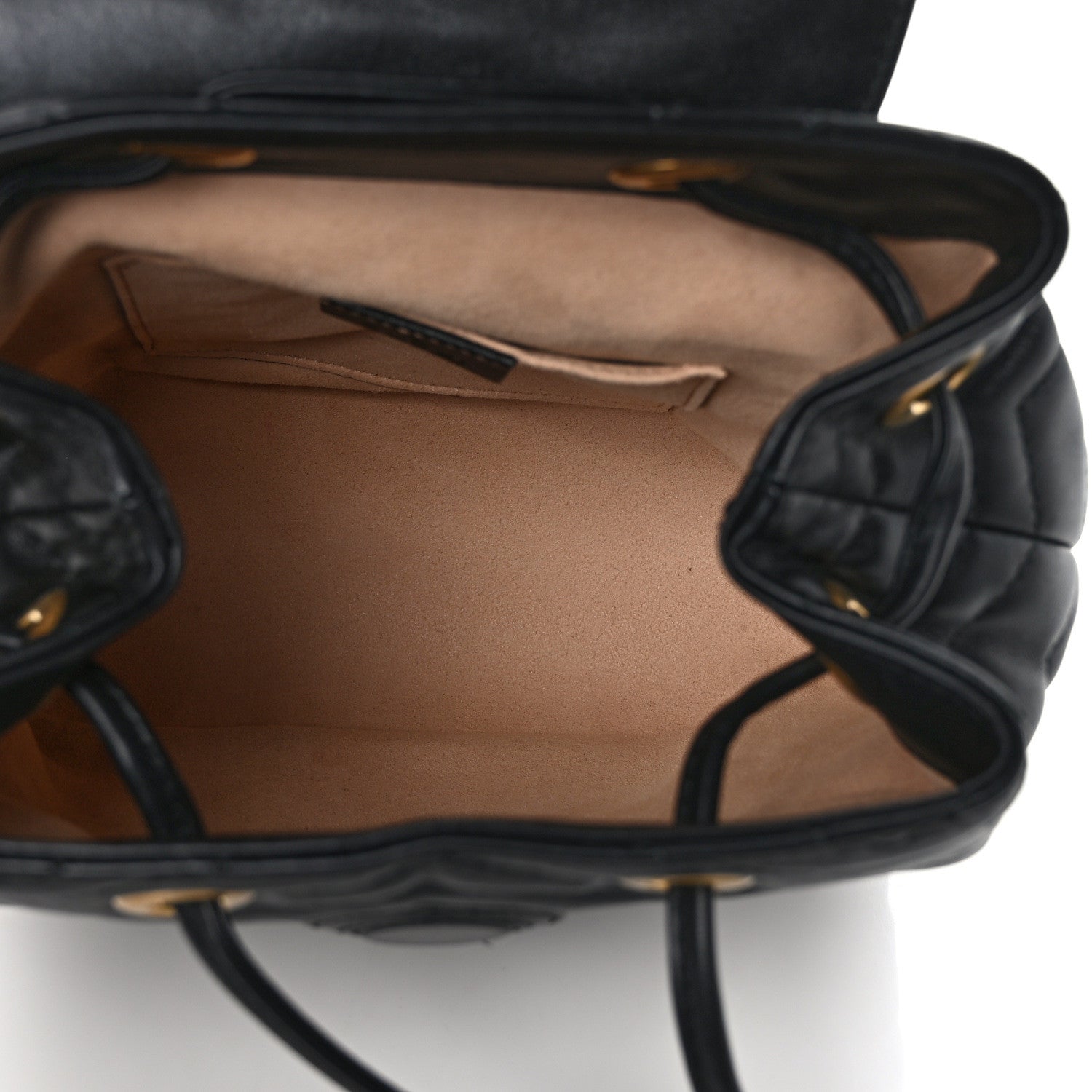 Gucci Calfskin Matelasse GG Marmont Flap Backpack Black 4 of 8