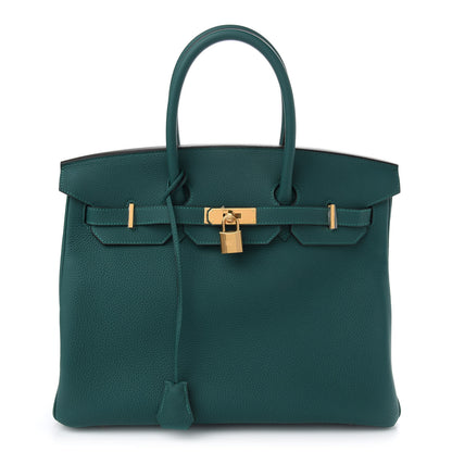 Hermes Togo Birkin 35 Malachite 1 of 11