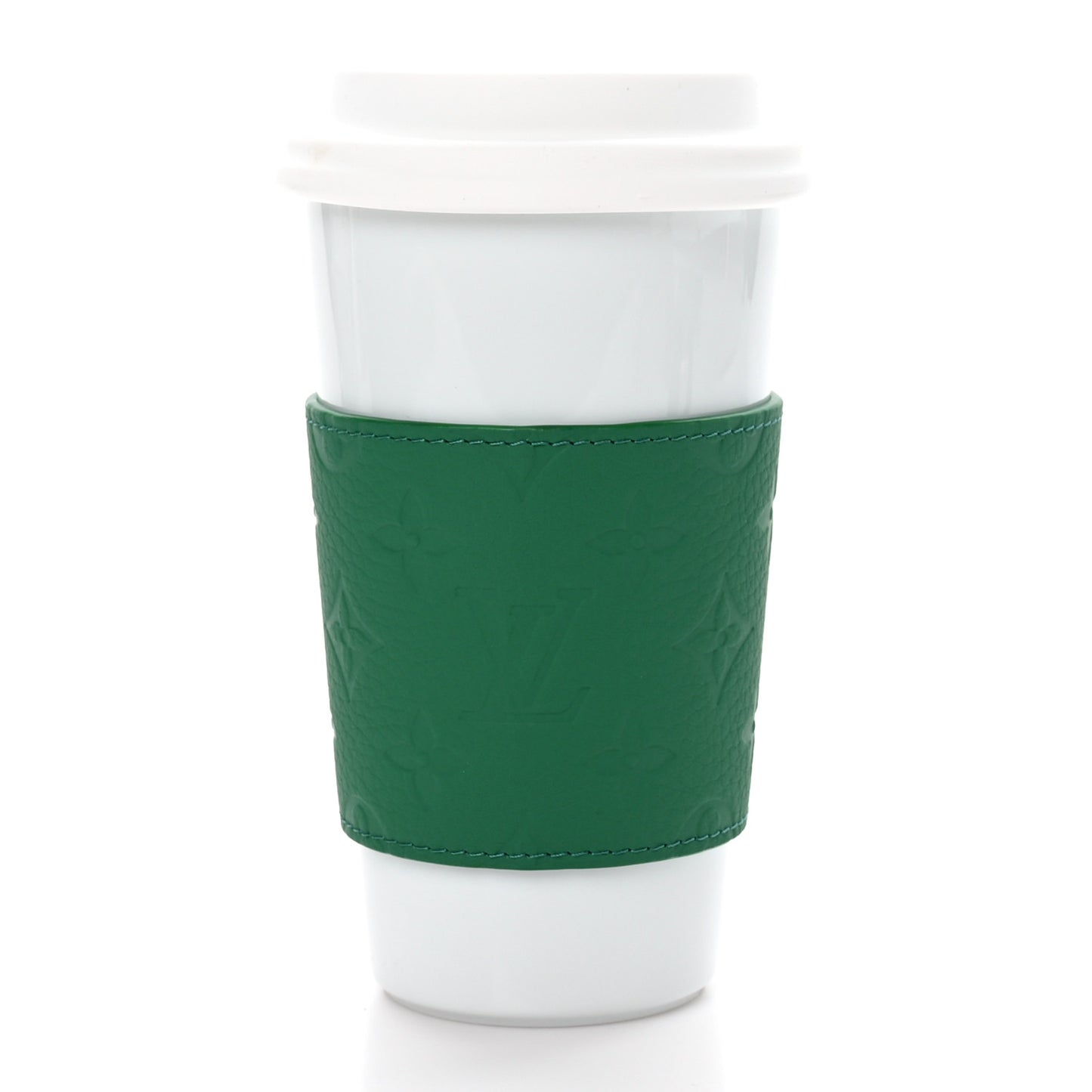 Porcelain Taurillon Louis Cup Green