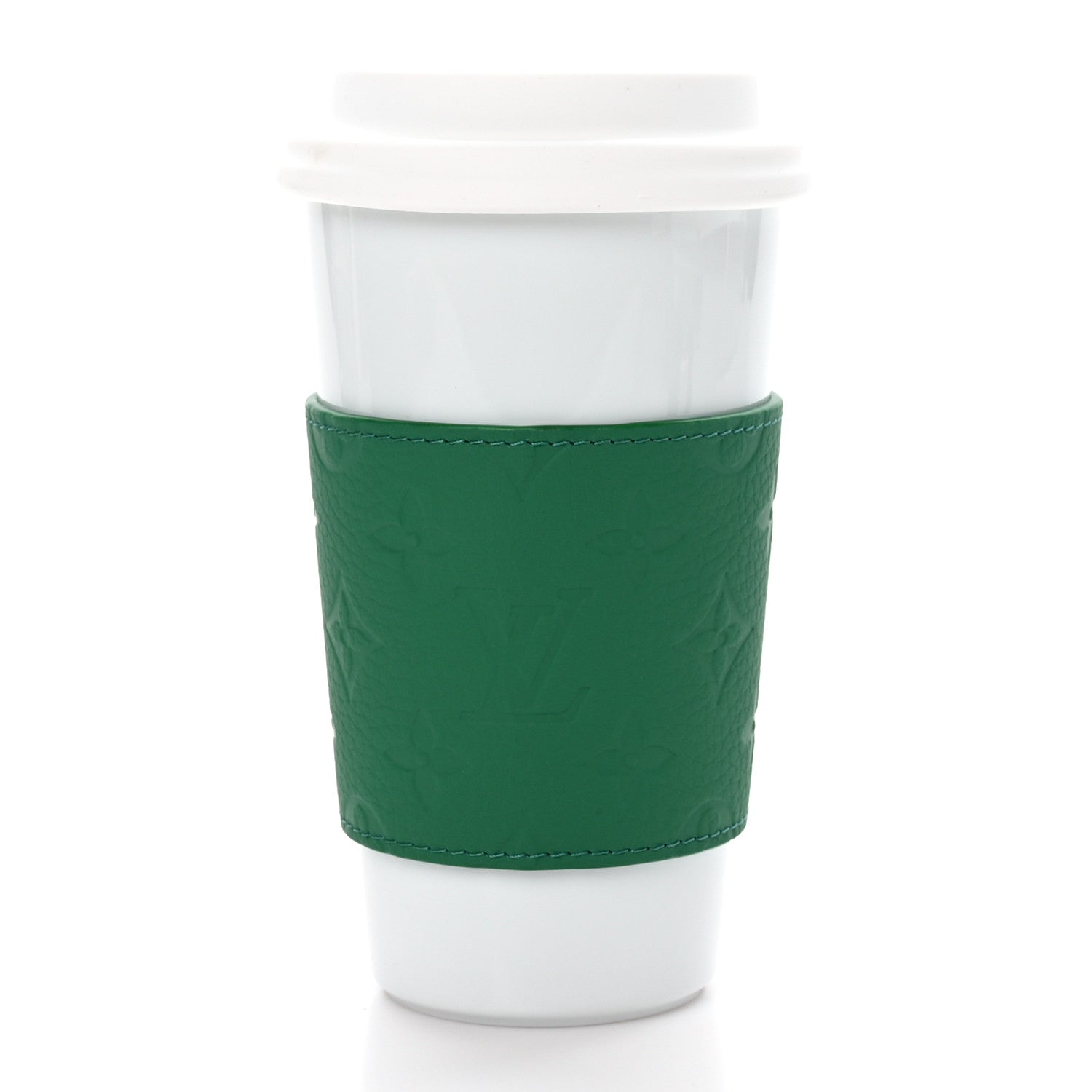 Louis Vuitton Porcelain Taurillon Louis Cup Green 3 of 11