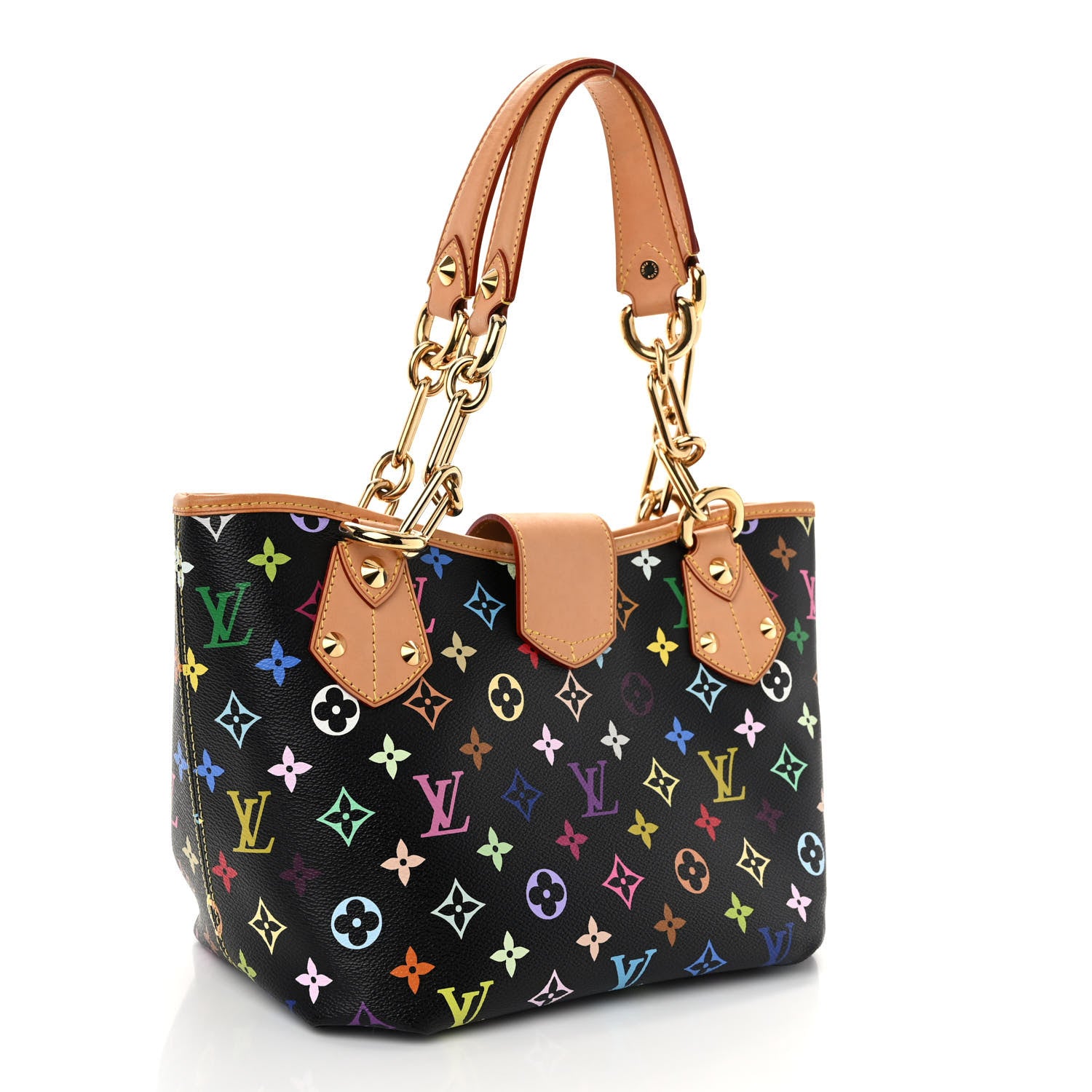 Louis Vuitton Monogram Multicolor Annie MM Black 3 of 9