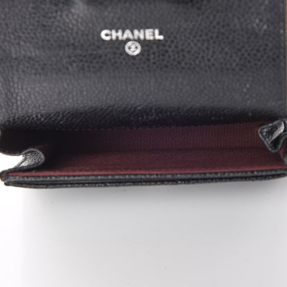 Chanel Caviar Quilted Flap Card Holder Black 7 of 10