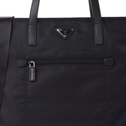 Prada Tessuto Nylon Saffiano Vela Tote Baltico 11 of 11