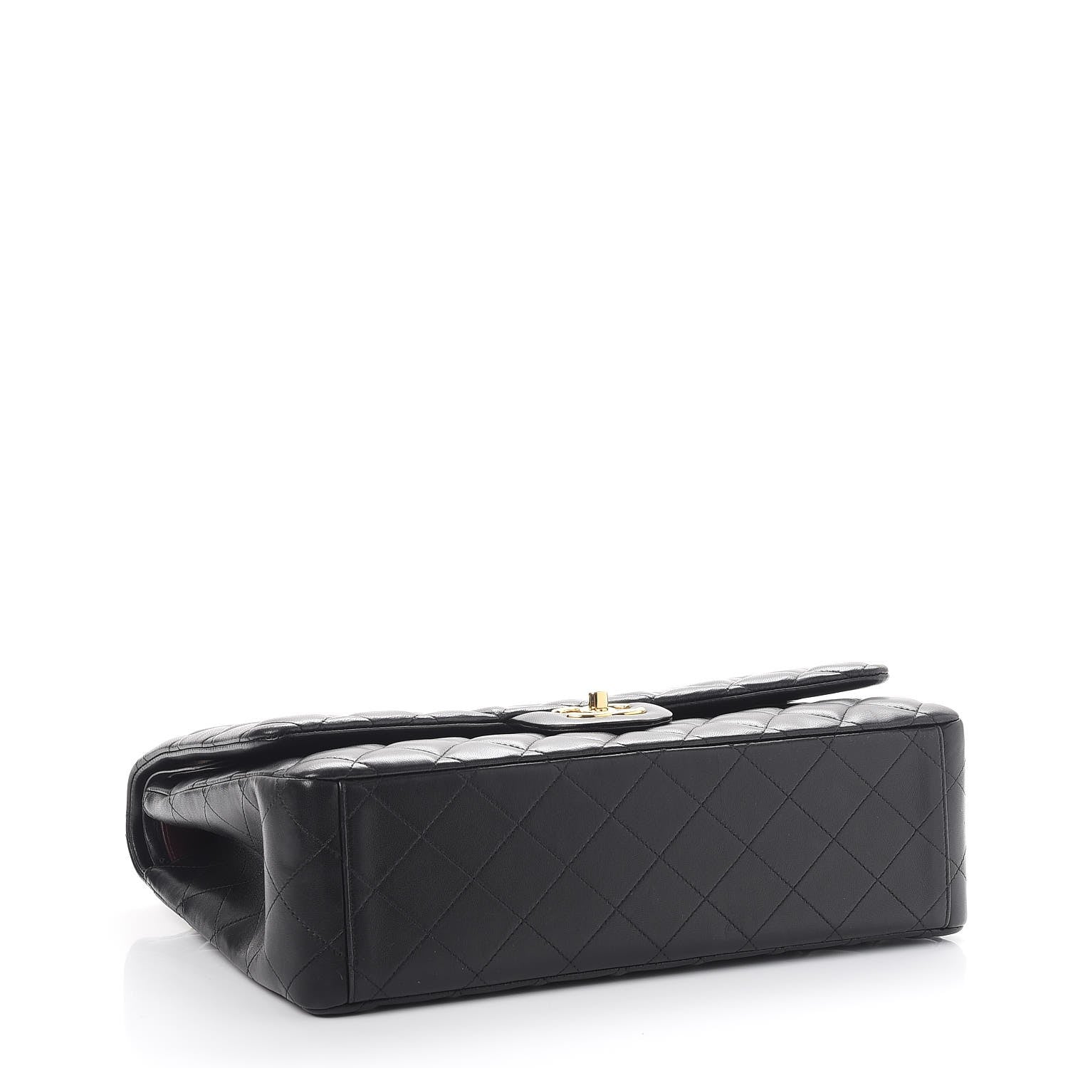 Chanel Lambskin Quilted Maxi Double Flap Black 5 of 11
