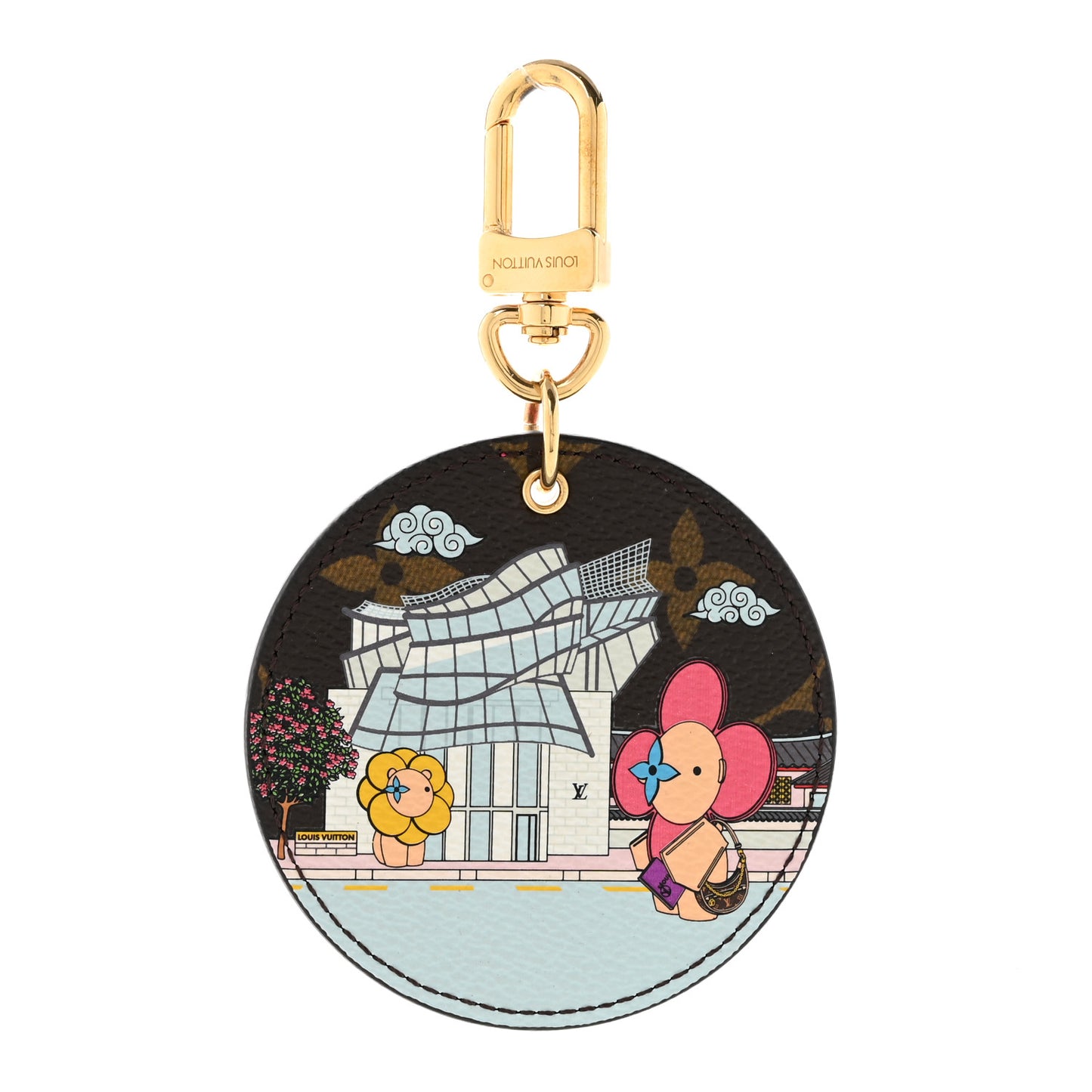 Monogram 2022 Christmas Animation Seoul Bag Charm Key Ring Light Pink