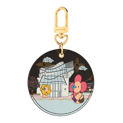 Louis Vuitton Monogram 2022 Christmas Animation Seoul Bag Charm Key Ring Light Pink 1 of 4