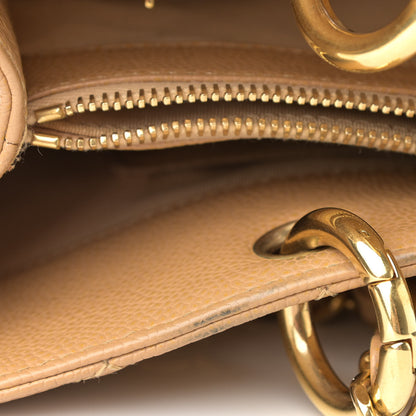 Chanel Caviar Quilted Grand Shopping Tote GST Beige 15 of 19