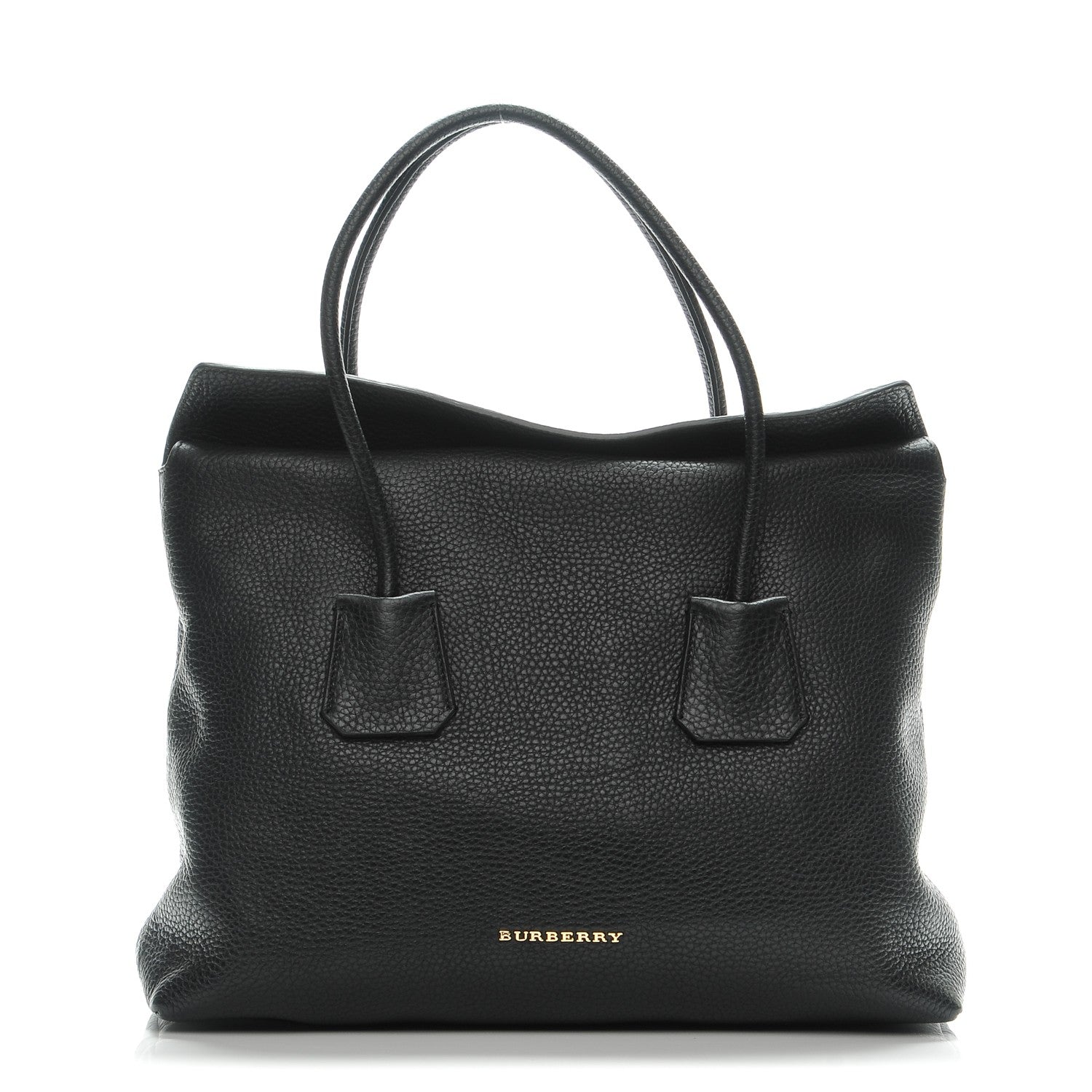 Burberry London Grainy Calfskin Medium Baynard Tote Black 1 of 8