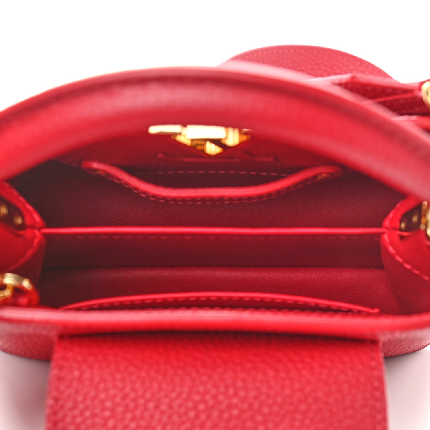 Louis Vuitton Taurillon Mini Capucines Scarlet 5 of 10