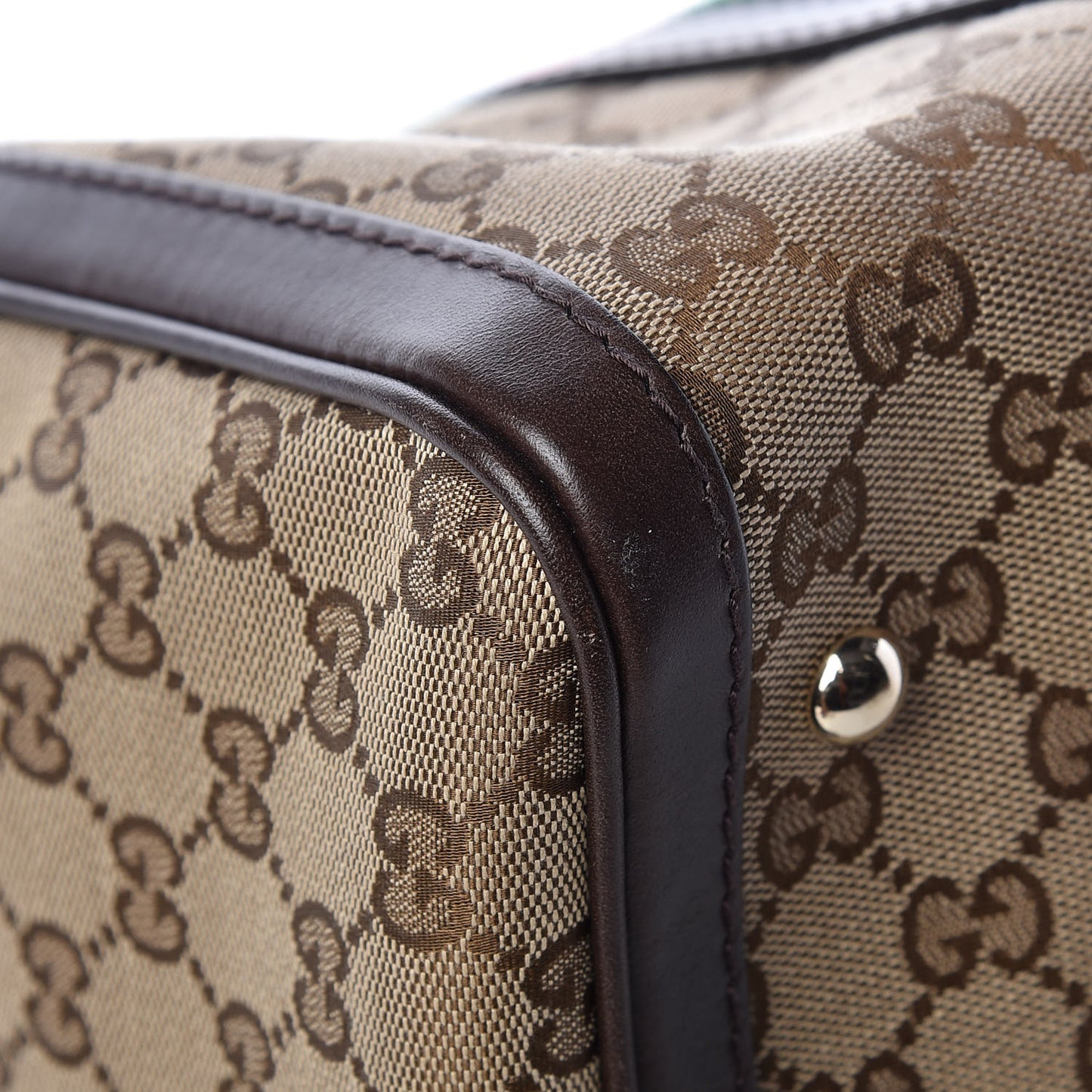 Monogram Vintage Web Medium Boston Dark Brown