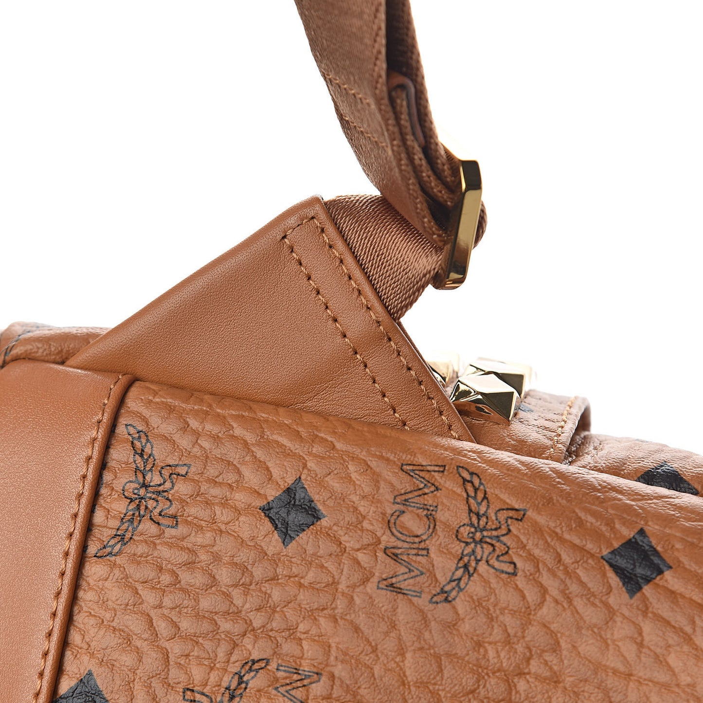 Visetos Side Stud Mini Stark Backpack Cognac