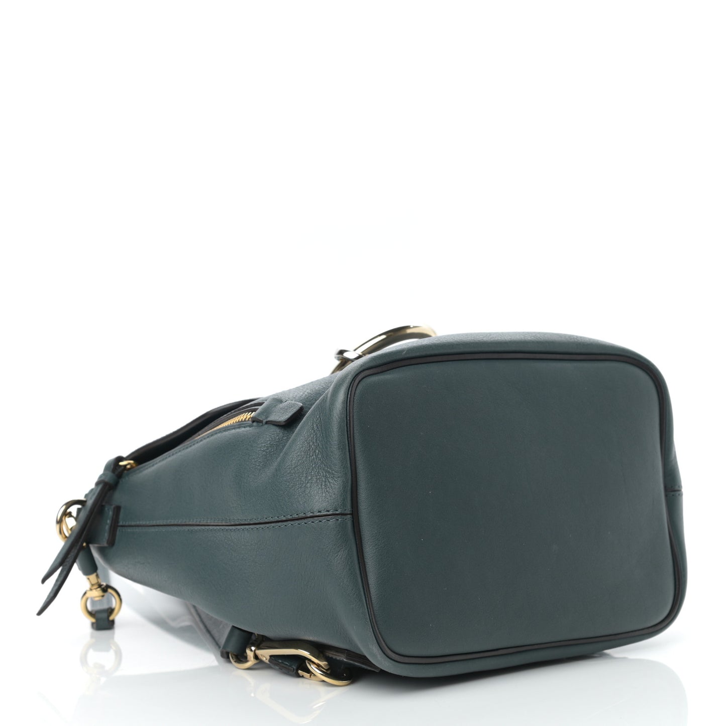 Suede Calfskin Small Faye Backpack Silver Blue