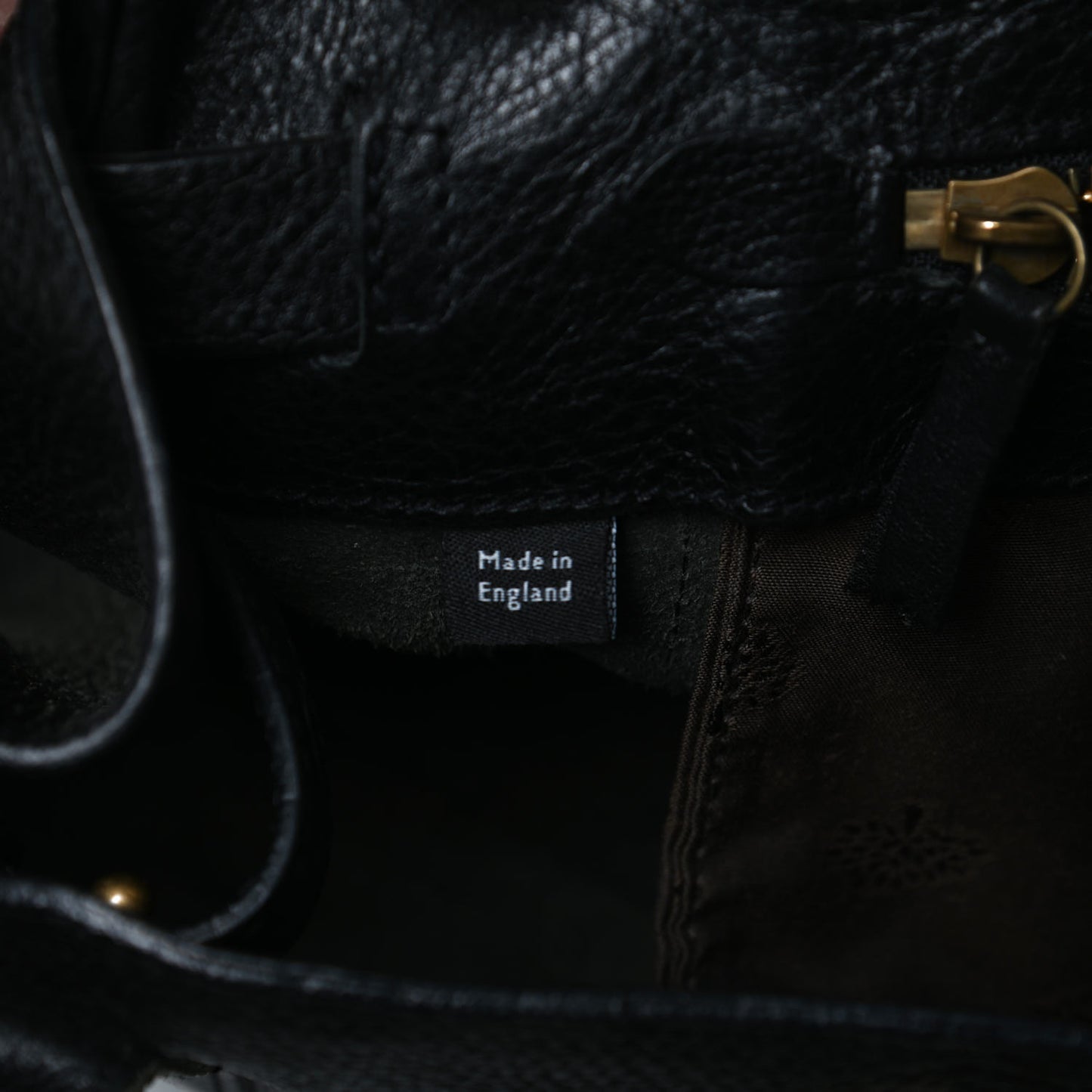 Natural Leather Small Bayswater Black