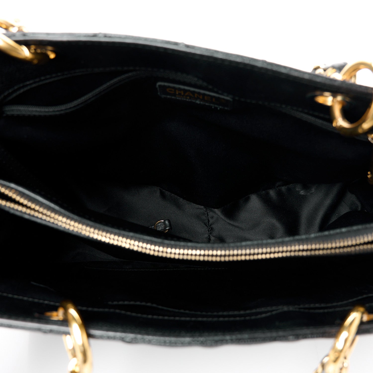 Chanel Caviar Quilted Grand Shopping Tote GST Black 5 of 11