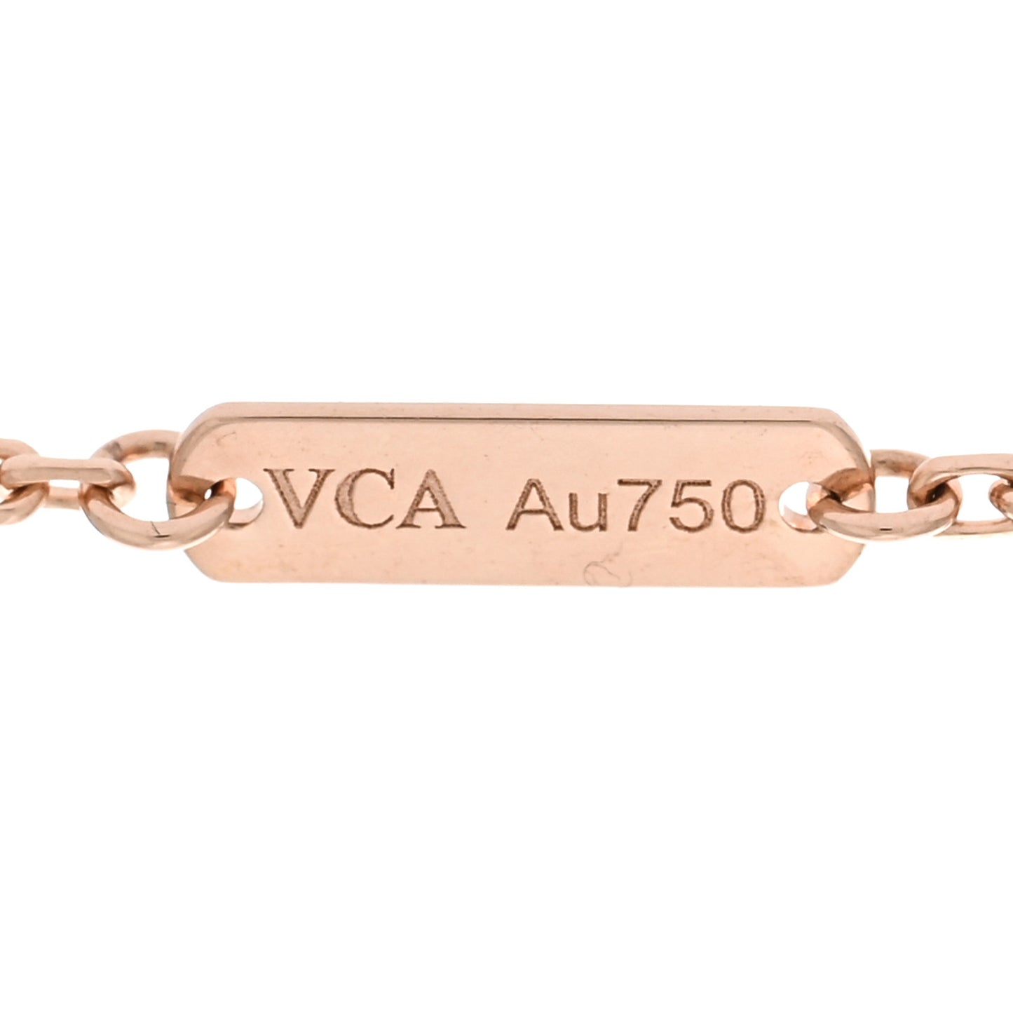18K Rose Gold Diamond Small Perlee Clovers Pendant Necklace