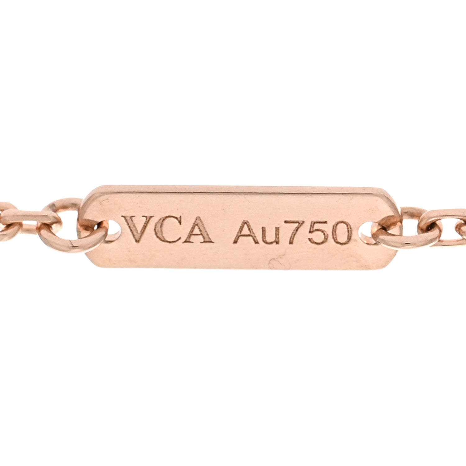 Van Cleef & Arpels 18K Rose Gold Diamond Small Perlee Clovers Pendant Necklace 5 of 6