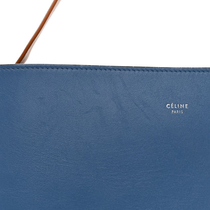 Celine Shiny Smooth Calfskin Small Twisted Cabas Washed Blue Black 13 of 16