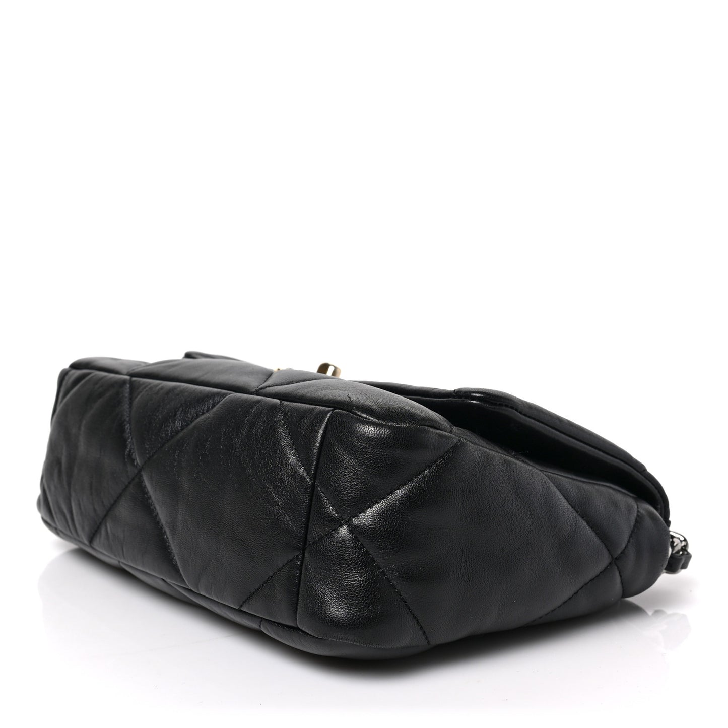 Lambskin Quilted Medium Chanel 19 Flap Black