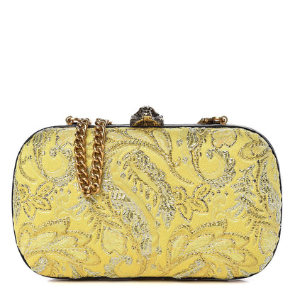 Gucci Brocade Floral Broadway Clutch Yellow 1 of 9