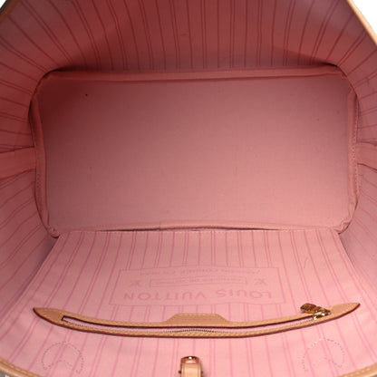 Louis Vuitton Damier Azur Neo Neverfull MM Rose Ballerine 5 of 13