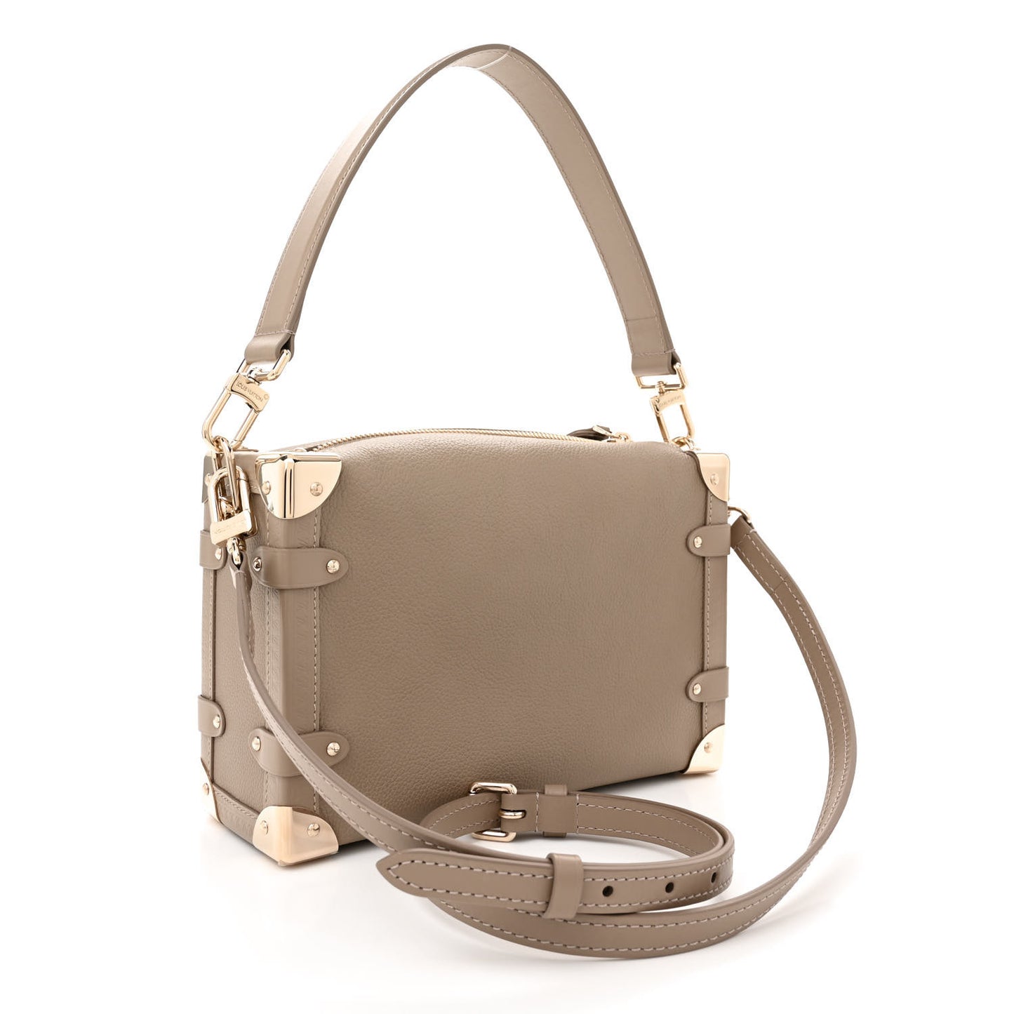 Calfskin Side Trunk MM Taupe